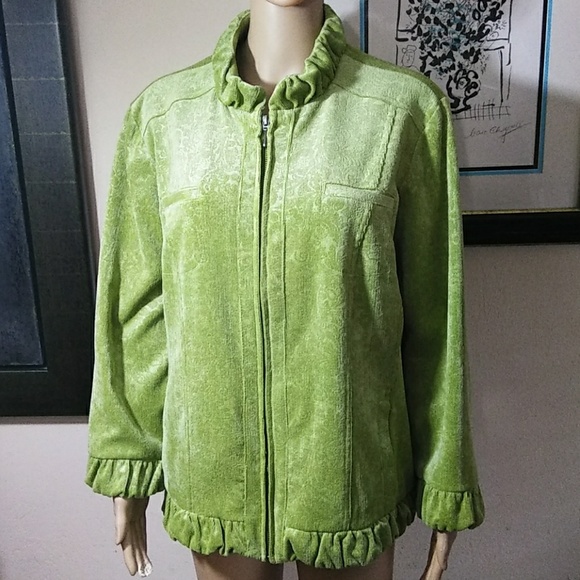 Chico's Jackets & Blazers - Chico's Corduroy Jacket W/Ruffles